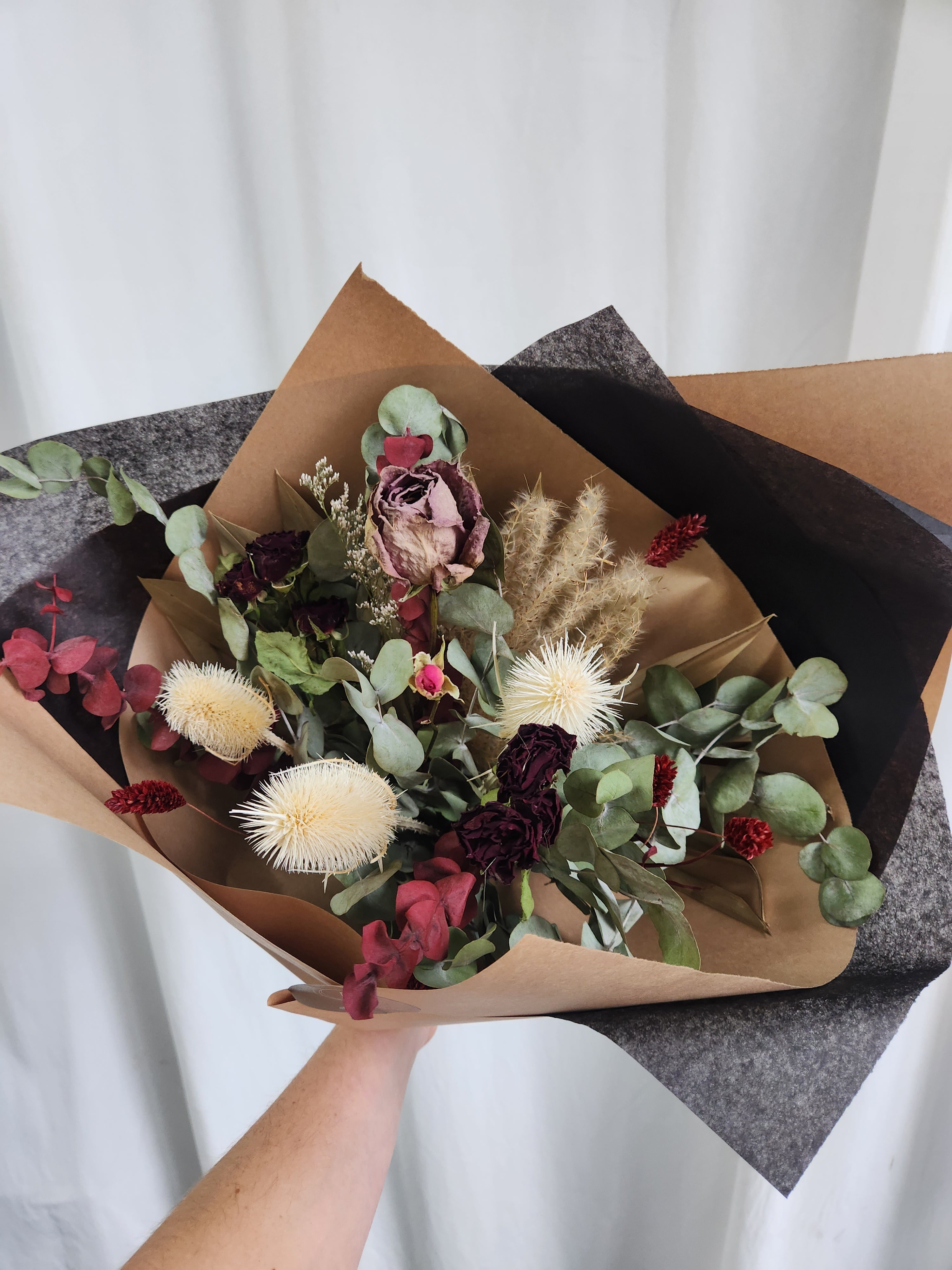 Bouquet Séché Mixte Ambré